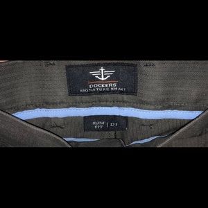 Men’s Dockers Slacks, slim fit, 38x32, gray. New.